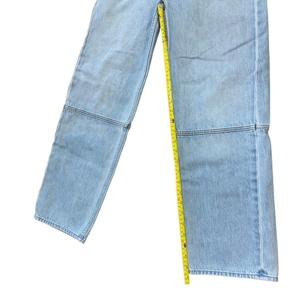 Snacks X Mother Just A Nibble Straight Leg Blue Jeans Womens 24 Western Preppy - Picture 16 of 16